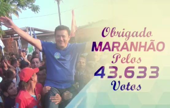 Rigo Teles agradece a votação recebida em todo o Maranhão